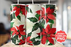 Christmas Flowers Tumbler | Christmas Tumbler Wrap Product Image 1