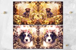 Dogs &amp; Fantasy Flowers | Mug Sublimation design bundle, JPG Product Image 11