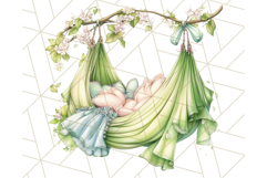 Pastel Fairy Garden Clipart, Cute Fairies &amp; Toadstools PNG Product Image 8