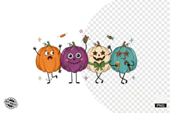 Cartoonish Halloween Pumpkins PNG Product Image 1