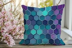 Gradient Hexagonal Honeycomb Seamless Pattern Product Image 3