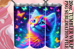 Radiant days 20oz tumbler wrap, Cat Product Image 1