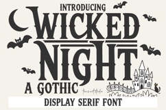 Wicked Night Font Spooky Gothic Typeface for Crafts Product Image 1