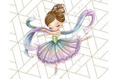 Ballerina Clipart PNG, Cute Ballet Girl Illustration Art Product Image 3
