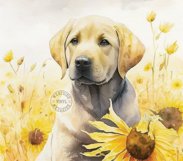 TUMBLER DESIGN WATERCOLOR LABRADOR DOG - SUBLIMATION FILE Product Image 2
