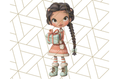 Christmas Whimsy Clipart, Holiday Kids PNG Graphics Product Image 3