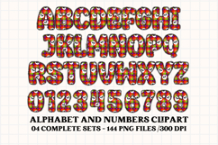 Halloween Alphabet png clipart, halloween letters doodle Product Image 5