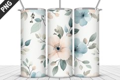 Flowers Tumbler Wrap | Sublimation Design | Tumble PNG Product Image 4