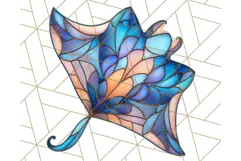 Stained Glass Sea Creatures PNG Clipart, Ocean Fantasy Product Image 3