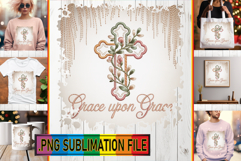 Elegant TSHIRT PNG Art, Christian Product Image 1