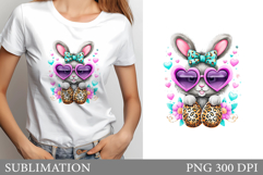 Easter Bunny Sublimation. Easter Bunny T-Shirt Design Product Image 1