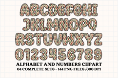 Christmas Alphabet png clipart, christmas letters doodle Product Image 5