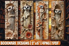Vivid 3D Animal Sublimation Bookmarks Product Image 1