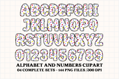 Back to School Alphabet png, letters doodle, school clipart Product Image 5