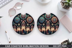 Car Coaster Sublimation| Valentine Coaster PNG Product Image 1