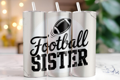 Football Sister Tumbler Wrap | Sublimation | Tumblers Product Image 1