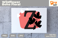 Wildflower Boho Floral Monogram Product Image 1