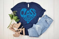 Class of 2025 in the shape of a heart SVG Cut File Product Image 1