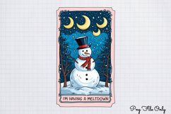 Funny Christmas Tarot Card Sublimation Clipart PNG Product Image 1