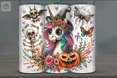 4 Zombie Unicorn Tumbler Wrap Sublimations, 20 oz Product Image 4