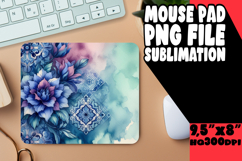 Cozy Mouse Pad Sublimation Ideas, Watercolor Patter Product Image 1