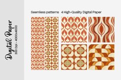 Summer Boho digital paper Seamless backgrounds Product Image 2