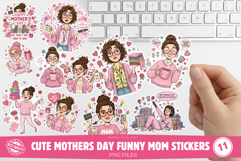 Cute Mothers Day Funny Mom Stickers Product Image 1