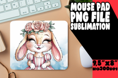 Bright MOUSE PAD Inspirational Design, Cute Bunny Product Image 1