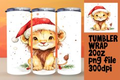 EYE-CATCHING 20oz Tumbler PNG , Christmas Animals Product Image 1