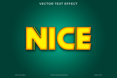 Nice Text Effect 3D Vector EPS Editable File Product Image 1
