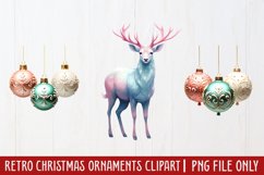 Retro Christmas Ornaments Clipart Product Image 1