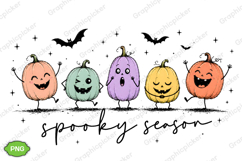 Trending Halloween PNG, Spooky Season PNG, Cute Pumpkin PNG Product Image 7