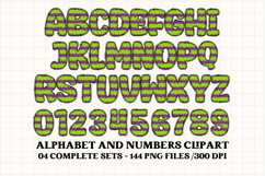 Halloween Alphabet png clipart, halloween letters doodle Product Image 5