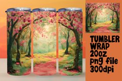 Stunning 3D Summer Landscape Tumbler Wrap Product Image 1
