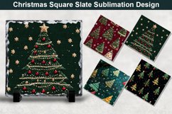 Christmas Tree Square Sublimation Slate Designs Product Image 1