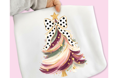 Hand Painted Coquette Christmas Tree PNG, Christmas Tree PNG Product Image 10