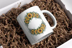 Watercolor Sunflower Clipart PNG Product Image 7