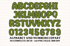 St patrick alphabet png clipart, st patrick letters doodle Product Image 5