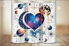 Celestial Love Tumbler Sublimation, 20 oz Tumbler Wrap Product Image 3