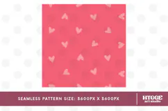 St Valentine's Day Hearts Cupid Love Seamless Pattern PNG Product Image 2