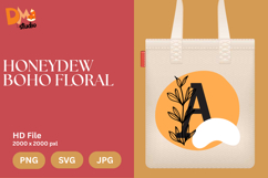 Honeydew Boho Floral Monogram Product Image 1
