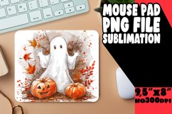 Spooky Watercolor Halloween Mouse Pad PNG Product Image 1