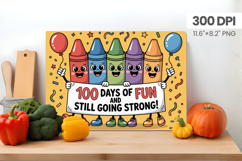 100 days of school Cutting Board PNG Design, Teacher PNG Product Image 1