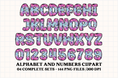 Halloween Alphabet png clipart, halloween letters doodle Product Image 5