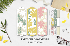 Flower bookmark layered paper cut / Bookmarks svg Product Image 1