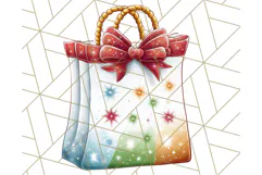 Santa Sleigh Ride Clipart PNG, Flying Reindeer Christmas Art Product Image 3