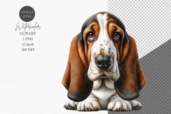 Dog clipart, Puppy dog, Basset Hound Product Image 1