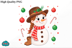 Christmas Cactus and Cow Boy Boots PNG Product Image 1
