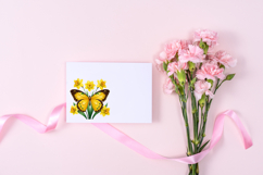 Yellow Daffodil Sublimation Butterfly Clipart, 3D floral Product Image 10