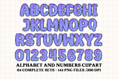 Halloween Alphabet png clipart, halloween letters doodle Product Image 5